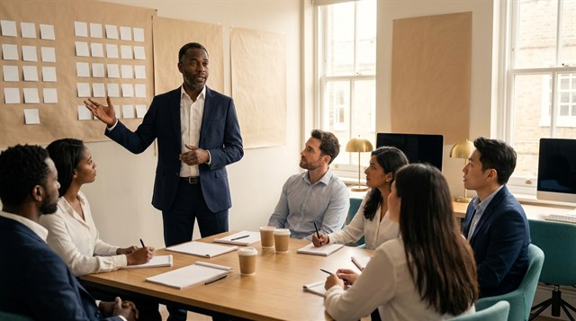 A Clevernest ACCA APM course scene: Advanced Performance Management taught inside a real business